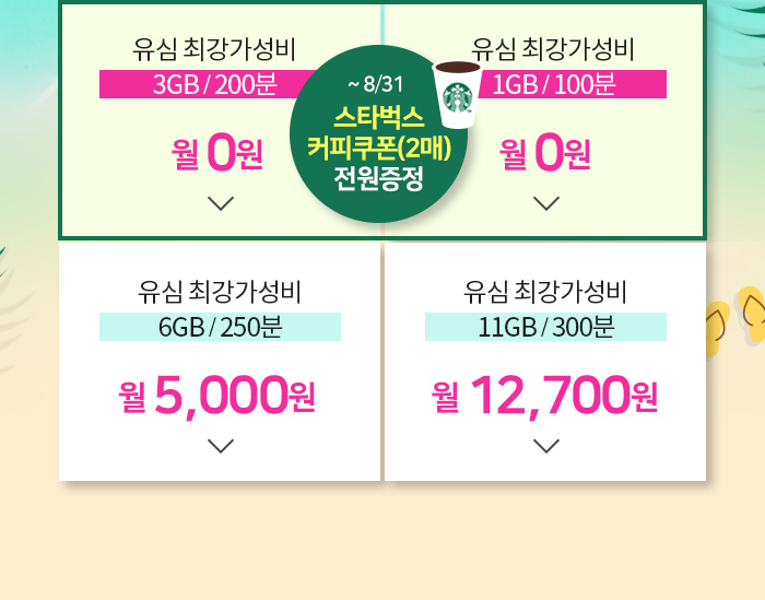 유심 가성비 요금제 이미지