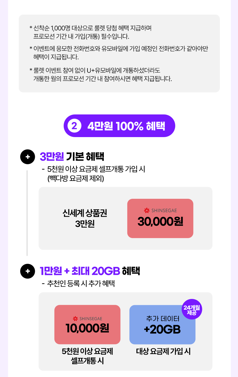 20대에게만 보이는 이십세 요금제! | U+유모바일