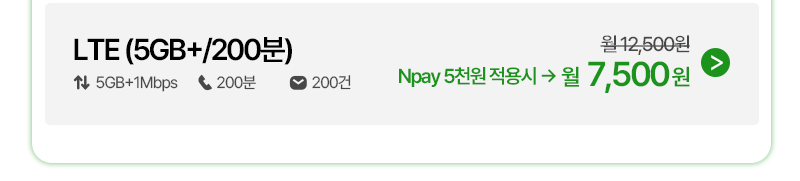 LTE (5GB+/200분)