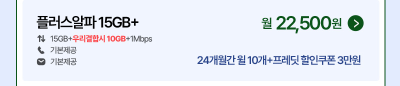 플러스알파 15GB+