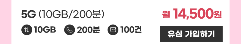 5G 유심 (10GB/200분)