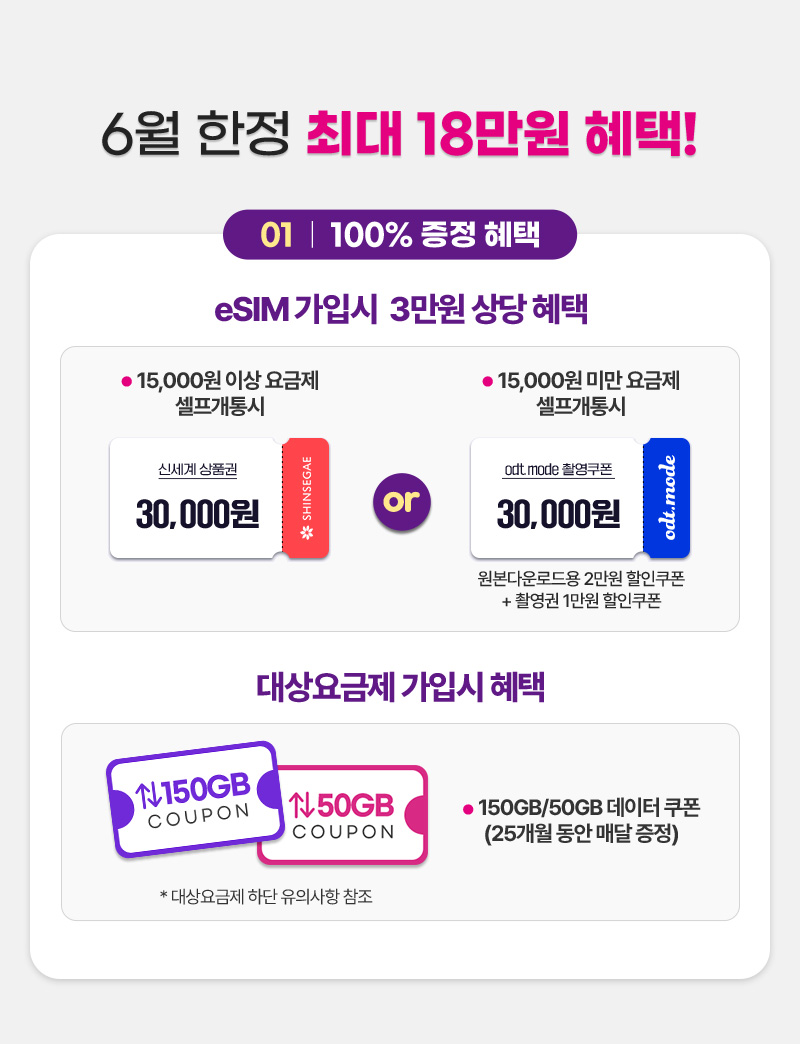 100% 증정 혜택