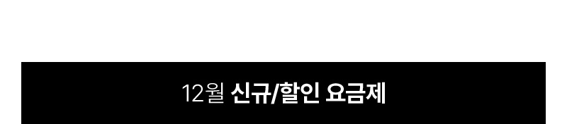 12월 신규/할인 요금제