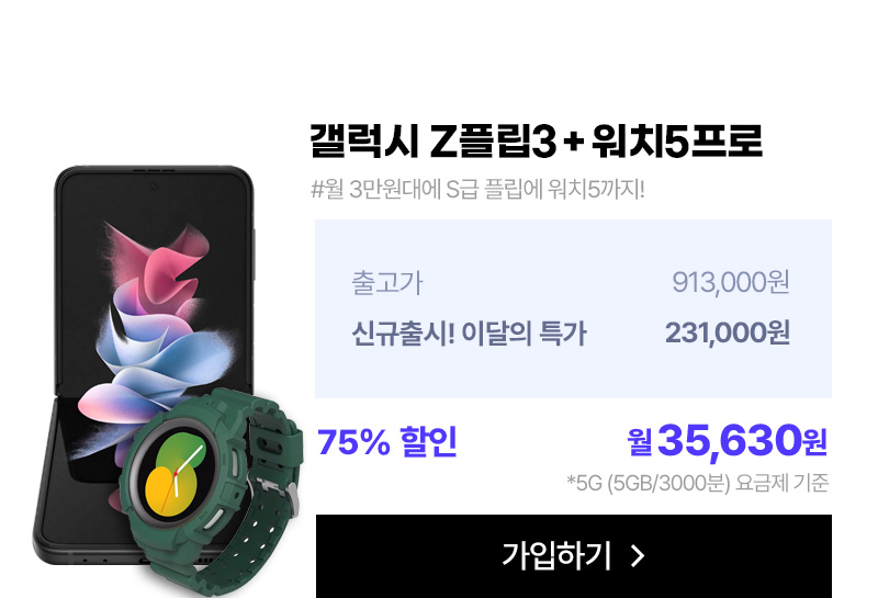갤럭시 Z플립3+워치5프로
