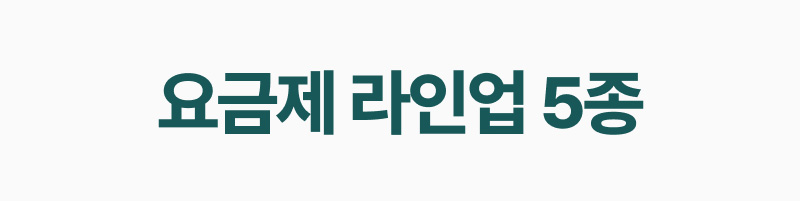 요금제 라인업 5종