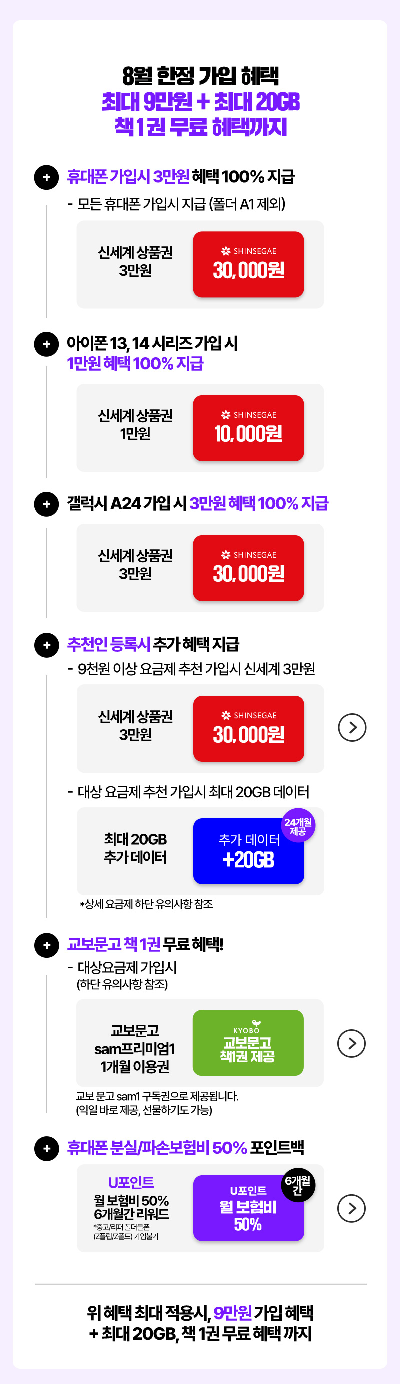 8월 가입 혜택 모아보기