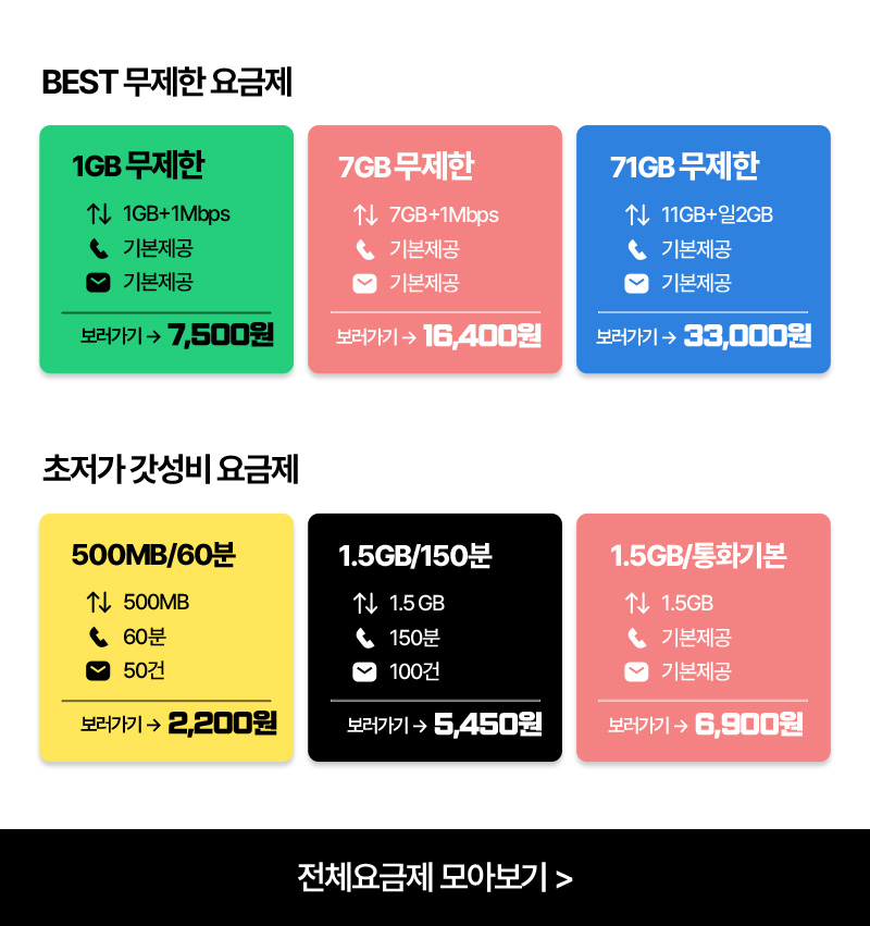 BEST 무제한 요금제