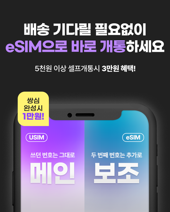 eSIM 팝업